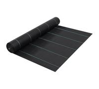 vidaXL Weed & Root Control Mat Black 1x50 m PP Ground Cover Barrier Fabric