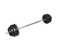 vidaXL Weight Dumbbells Set, Barbell with Plates 60 kg, 8 Different Weights, Durable Metal, Special Grip Handles, Plastic Casing for Noise Reduction