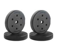 vidaXL Weight Plates 10 kg 4 pcs 10kg Black
