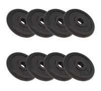 vidaXL Weight Plates 8 pcs 8x2.5 kg Cast Iron