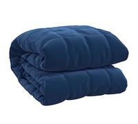 vidaXL Weighted Blanket 9 kg- Blue - Breathable Polyester Microfiber Fabric - Even Weight Distribution - Hypoallergenic Filling, Ideal for Bedroom
