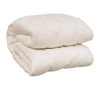 vidaXL Weighted Blanket Bedroom Bedding Calming Cotton Weighted Quilt Blanket for Anxiety Stress Relief Light Cream 150x200 cm 7 kg Fabric