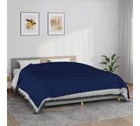 vidaXL Weighted Blanket Blue 220x260 cm 15 kg Fabric
