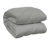 vidaXL Weighted Blanket Grey 138x200 cm Single 10 kg Fabric