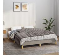 vidaXL Weighted Blanket Grey 138x200 cm Single 6 kg Fabric