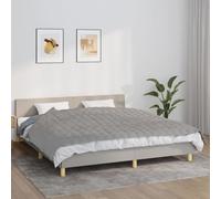 vidaXL Weighted Blanket Grey 155x220 cm 11 kg Fabric