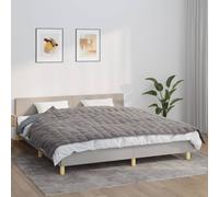 vidaXL Weighted Blanket Grey 155x220 cm 7 kg Fabric