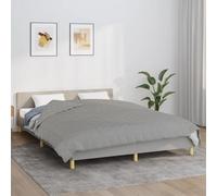 vidaXL Weighted Blanket Grey 200x200 cm 13 kg Fabric Bedding Anxiety
