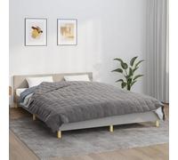 (grey, 200 x 200 cm/9 kg) vidaXL Weighted Blanket Bedding Anxiety Blanket Bedroom Quilt Blanket Fabric