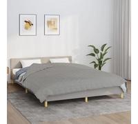 Vidaxl Weighted Blanket Grey 220X240 Cm King 15 Kg Fabric