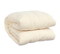 (cream, 230 x 220 cm/11 kg) vidaXL Weighted Blanket Bedding Anxiety Blanket Bedroom Quilt Blanket Fabric