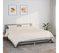 vidaXL Weighted Blanket Light Cream 235x290 cm 15 kg Fabric