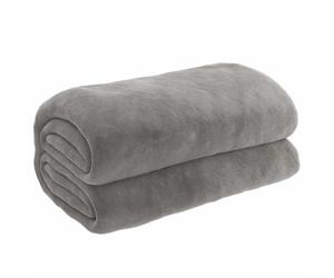 vidaXL Weighted Blanket with Cover Bedroom Bedding Calming Cotton Weighted Quilt Blanket for Anxiety Grey 138x200 cm Single 10 kg Fabric