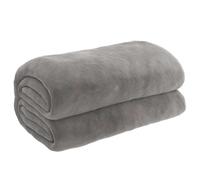 vidaXL Grey Weighted Blanket with Cover 155x220cm, 11kg - Soft Cotton Fabric Comfort, Hypoallergenic Glass Bead Filling, Even Weight Distribution, Easy-Care Removable