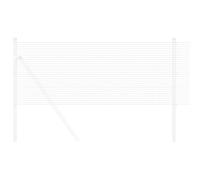 vidaXL Welded Wire Fence 2500 x 60 cm Silver