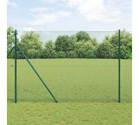 Welded Wire Fence Green 1.5 x 50 m Steel Durable Outdoor Garden Barrier Panel
