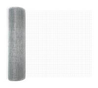 vidaXL Welded Wire Fence Silver 0.6 x 10 m
