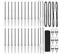 vidaXL Welded Wire Fence with Spike Posts 50 x 0.8 m Set of Metal and Plastic Sun Resistant for Outdoor Fence Installation Garden Solution Complete Set Barrier Control