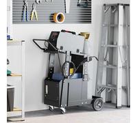 vidaXL Welding Trolley Black 90 x 46 x 96 cm Steel,