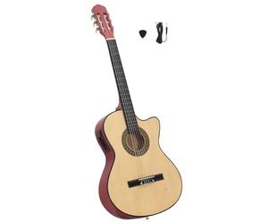 vidaXL Western Classical Cutaway Guitar with Equalizer and 6 Strings