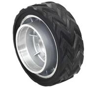 vidaXL - Wheel for Jockey Motorised Aluminium/Rubber 19.5x10cm - Solid Tyre, Shock-Absorbing, Wear-Resistant, Rust-Resistant, Load Capacity 272kg, Replacement Wheel, Lightweight, Durable