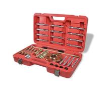 vidaXL Wheel Hub Puller Set 30 pcs Screw Nut Lever Hammer Connecting Block