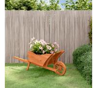 vidaXL Wheelbarrow Planter 128x45.5x43 cm Solid Wood Fir