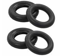 vidaXL Wheelbarrow Tire and Inner Tube Set 4 Piece 3.50-8 4PR Heavy-duty Rubber