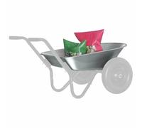 vidaXL Wheelbarrow Tray Replacement Silver 90 x 63 x 28 cm Steel