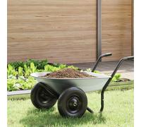 vidaXL Wheelbarrow Tray Replacement Silver 90 x 63 x 28 cm Steel