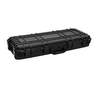 vidaXL Wheeled Flight Case - Waterproof Black PP/ABS Protective Hard Camera Case with Foam, Portable with Pressure Valve, Lockable