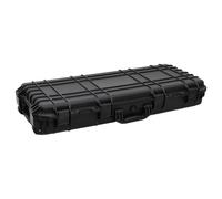 vidaXL Wheeled Flight Case - Waterproof Black PP/ABS Protective Hard Camera Case with Foam, Portable with Pressure Valve, Lockable
