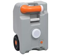 vidaXL Wheeled Water Tank for Camping 25 L Grey