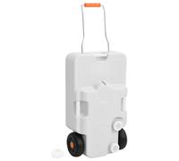 vidaXL Wheeled Water Tank for Camping Outdoor Waste Water Storage 30 L Grey