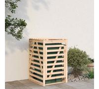 vidaXL Wheelie Bin Storage 84x90x128.5 cm Solid Wood Pine