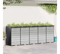 vidaXL Wheelie Bin Storage for 5 Bins Anthracite 340 x 77.5 x 121.5 cm