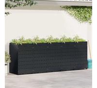 vidaXL Wheelie Bin Storage for 5 Bins Black 340 x 77.5 x 121.5 cm