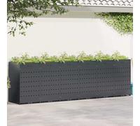 vidaXL Wheelie Bin Storage for 6 Bins Anthracite 408 x 77.5 x 121.5 cm