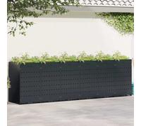 Wheelie Bin Storage with Planter Roof Powder-coated Steel Unit vidaXL