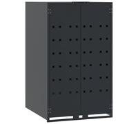 vidaXL Wheelie Bin Storage for Single Bin Anthracite 69x79x117 cm Steel