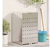 vidaXL Wheelie Bin Storage with Gas Lift-up Lid for 240L Bin Silver