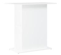 vidaXL White Aquarium Stand - Engineered Wood Fish Tank Stand with Storage, Decorative Display Area for Ornamental Fish or Aquatic Plants, 36x75x72.5 cm