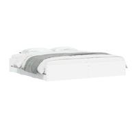 vidaXL Bed Frame with Drawers without Mattress White 160x200 cm