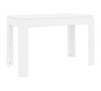 Vidaxl Dining Table White 120X60X76 Cm Engineered Wood
