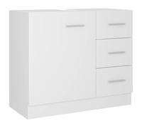 Vidaxl Sink Cabinet White 63X30X54 Cm Engineered Wood