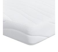 vidaXL White Gel Foam Mattress 120 x 200 cm - Medium Hardness, Refreshing, Easy to Maintain, Polyester Cover, Modern Design, for Indoor Use, Comfort in All Seasons