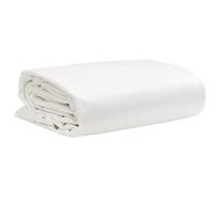 vidaXL White Heavy-Duty Tarpaulin 5x5m 600gsm - Water/Tear/UV/Mould Resistant Cover, Ideal for Outdoor Furniture, Trailers, Boats, Work Areas