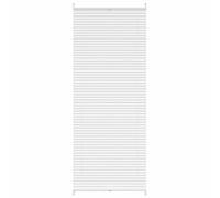 vidaXL White Plisse Pleated Blind 80x200cm - Adjustable Daynight Window Sunscreen Drape for Living Room, Bedroom, Kitchen