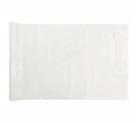 vidaXL White PVC Garden Privacy Screen - Weather-Resistant Sunshade for Balcony/Deck, Easy to Clean, 500x75 cm Durable Outdoor Barrier