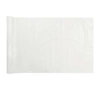 vidaXL White PVC Garden Privacy Screen - Weather- Sunshade for Balcony/Deck, Easy to Clean, 500x75 cm Durable Outdoor Barrier